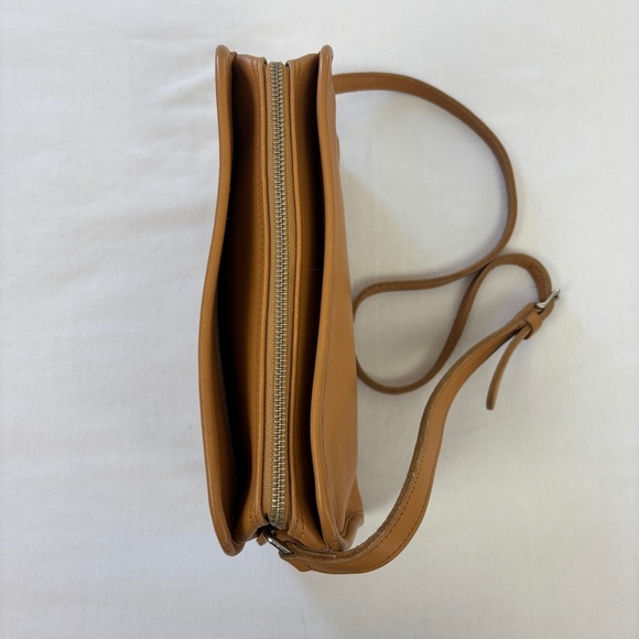 Vintage Coach Camel Brown Leather Crossbody Purse with Tag USA AS IS - Picture 5 of 16